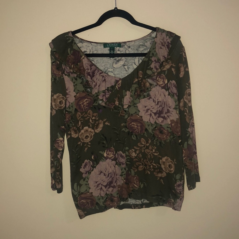 Women’s Ralph Lauren Long Sleeve Top Size Large